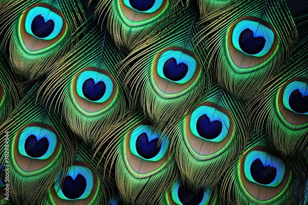 Obraz premium Peacock feathers background
