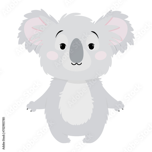 Cute gray koala for Australia Day