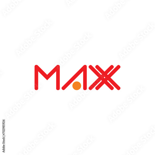 Business name maxx logo design timeless emblem brand identity logotype abstract minimalist monogram typography vector logo