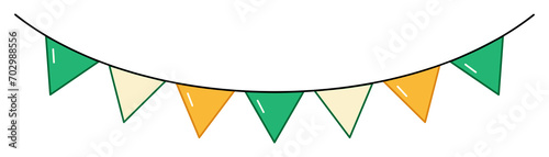 St. Patrick's Day triangle garland illustration Free Download St. Patrick's Day triangle garland illustration - GFXLoad