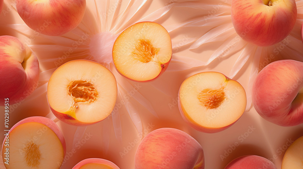 Orange Slices Artfully Arranged in a Circle on a Harmonious Orange Background Orange Slices Artfully Arranged in a Circle on a Harmonious Orange Background
