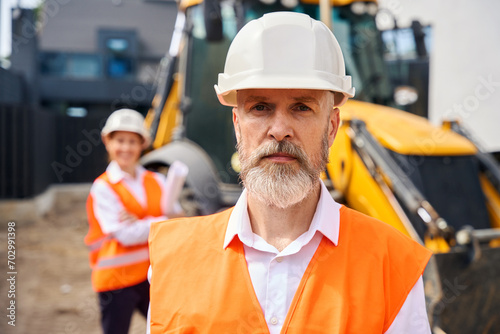 Building commission performing inspection of construction site