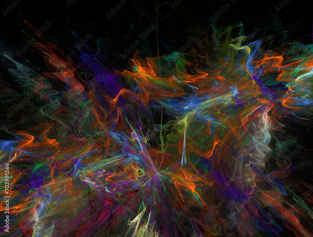 Obraz premium Imaginatory fractal abstract background Image