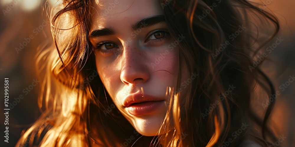 Obraz premium woman with long hair