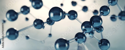 Abstract molecular structure,  abstract background with molecules photo
