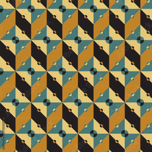 Seamless geometric pattern with triangles