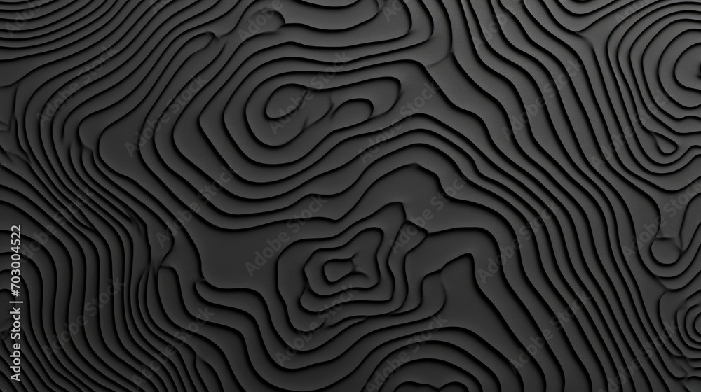 Elegant abstract black wavy background texture pattern with smooth curves and intricate design