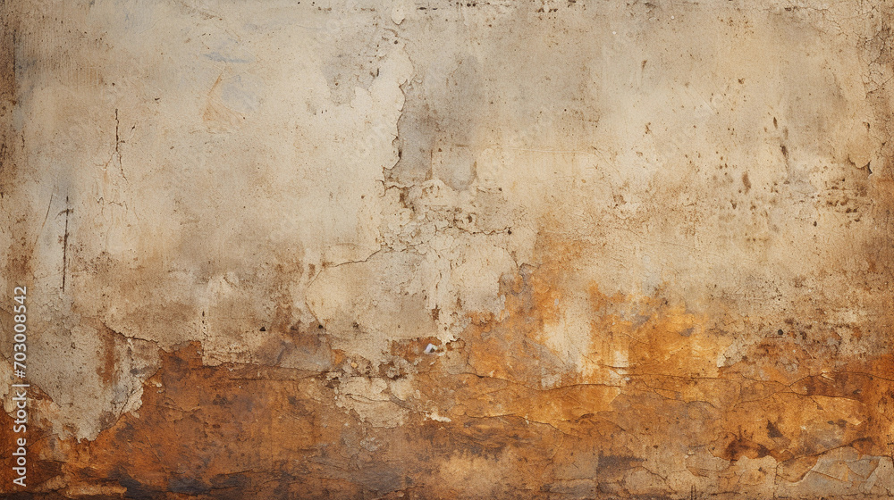 Rustic Wall Peeling Off, Revealing Layers of Past Elegance