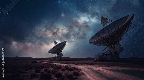 Astronomical observatory boasts twin radio telescopes revealing secrets of distant galaxies