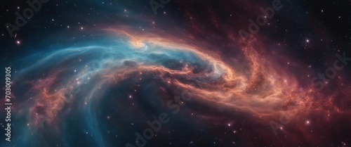Celestial Nebula Vortex Illustrate the awe-inspiring beauty of a celestial nebula vortex