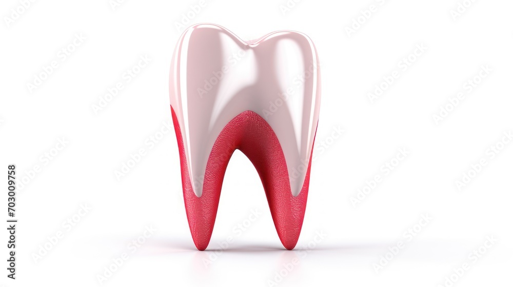 a red and white toothbrush with a toothpaste in the middle of the tooth on a white background. a red and white toothbrush with a toothpaste in the middle of the tooth on a white background.