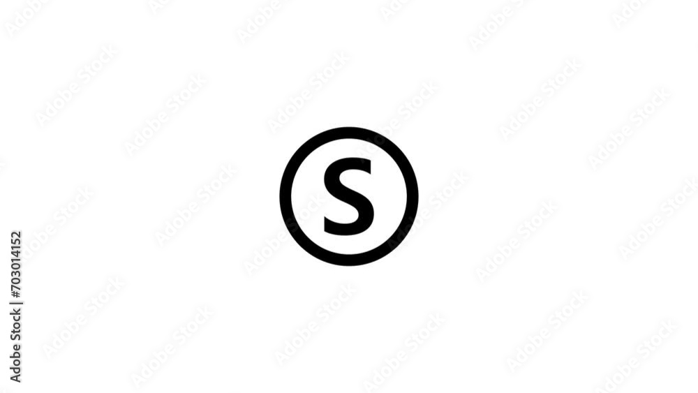 Alphabetical logo animation, Capital letter Alphabetical logo animation, Capital letter
