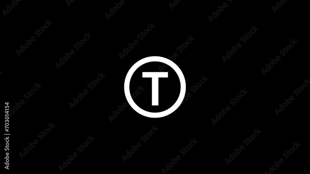 Alphabetical logo animation, Capital letter 