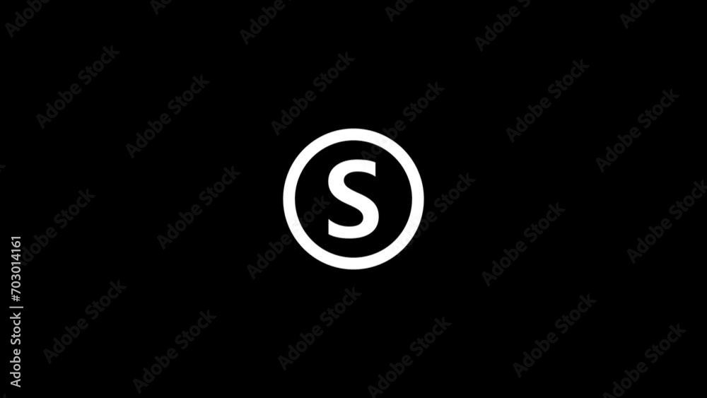 Alphabetical logo animation, Capital letter Alphabetical logo animation, Capital letter
