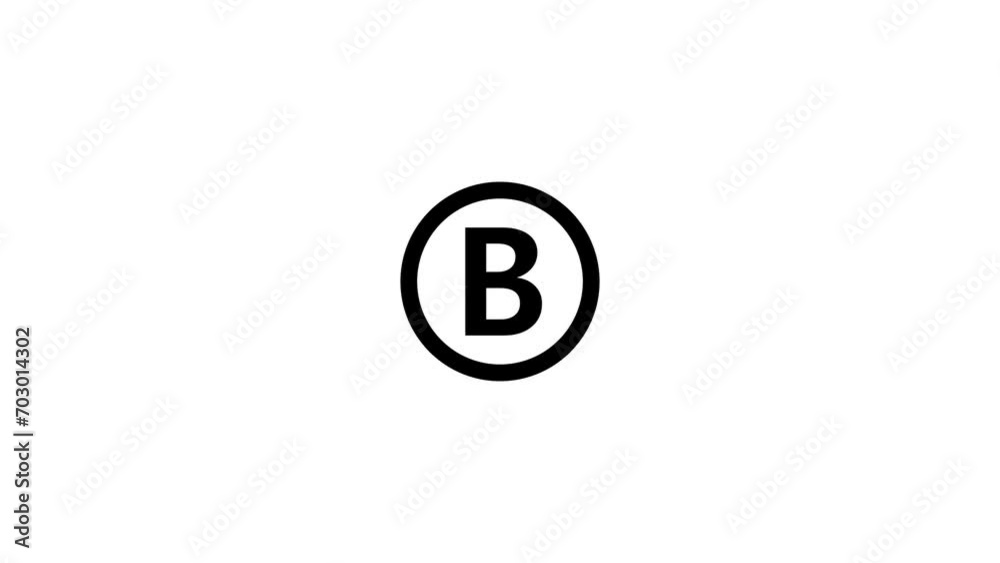 Alphabetical logo animation, Capital letter Alphabetical logo animation, Capital letter
