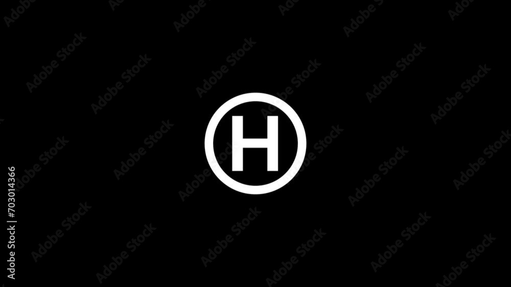 Alphabetical logo animation, Capital letter Alphabetical logo animation, Capital letter