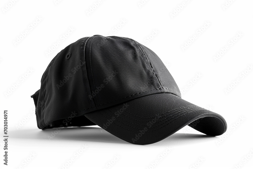 Hat baseball cap on blue background cutout Hat baseball cap on blue background cutout
