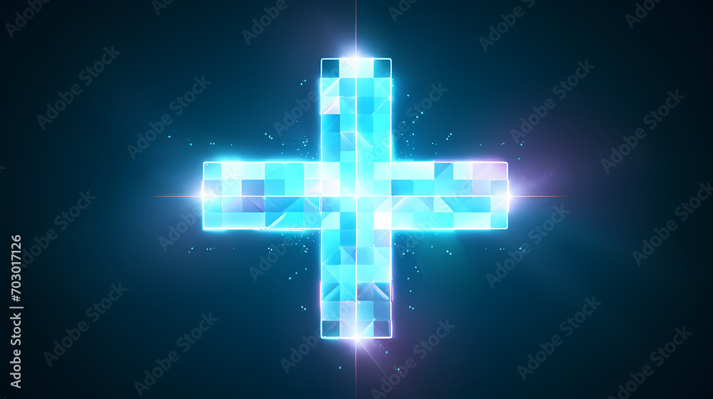 Obraz premium Digital technology abstract graphics poster web page PPT background, abstract background