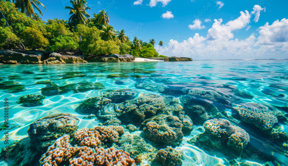 Beach of an Island in the Tropical Caribbean Tropical Island Dreamlike Landscape Wallpaper Background Brainstorming Family Digital Art Magazine Poster Beach of an Island in the Tropical Caribbean Tropical Island Dreamlike Landscape Wallpaper Background Brainstorming Family Digital Art Magazine Poster