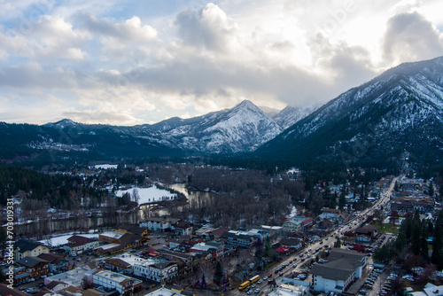 Leavenworth, Washington evening in December