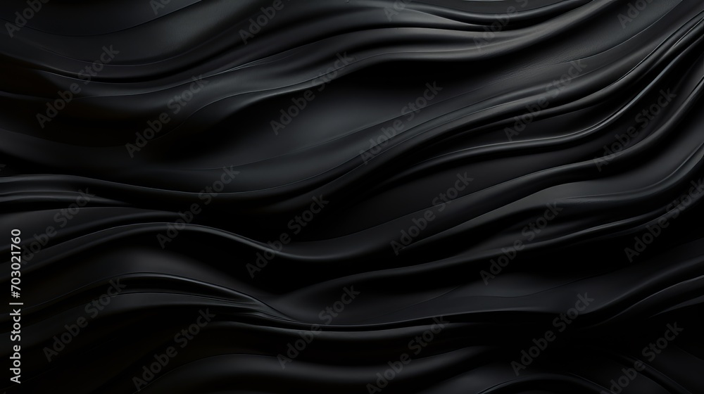 Fototapeta premium Abstract black wave background with intricate texture pattern for design and art compositions