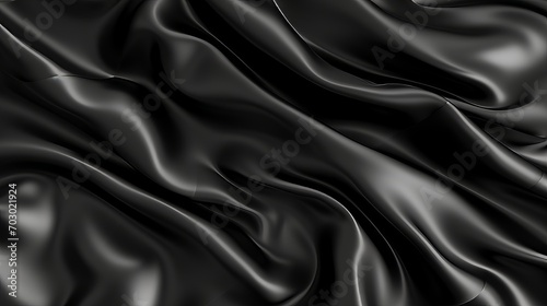 Elegant and captivating abstract black waved background with mesmerizing texture pattern