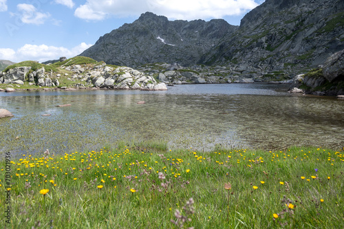 Landscape of Rila Mountain near Kalin peak, Bulgaria photo