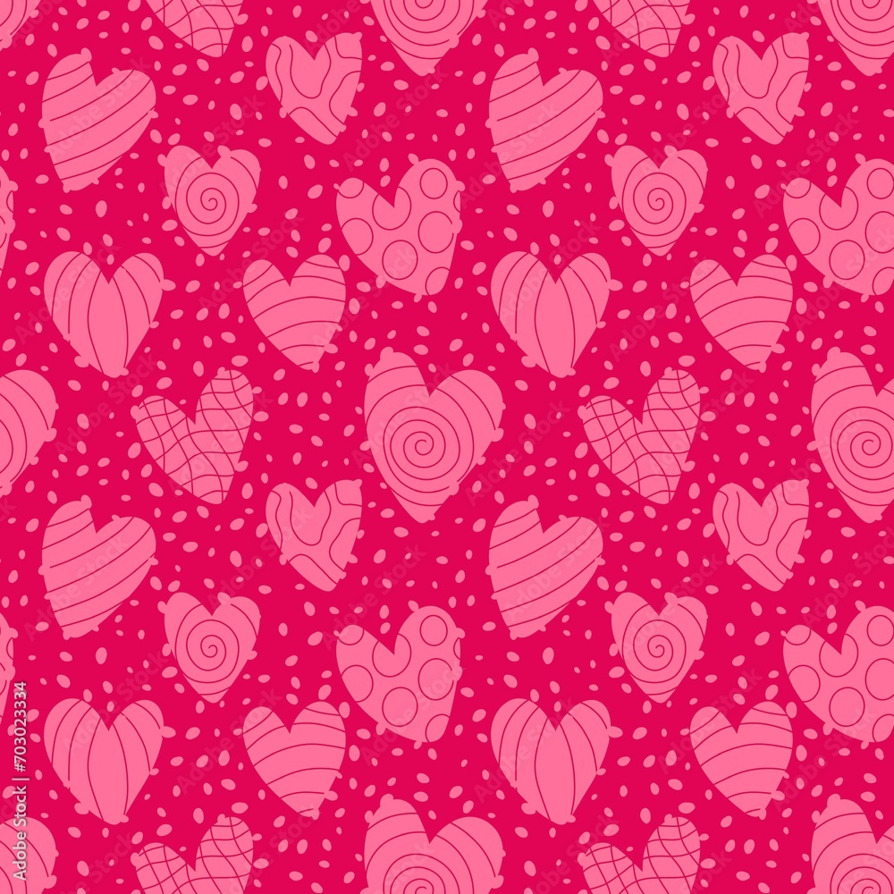 Valentines markers hearts seamless love pattern for wrapping paper and fabrics and linens and kids accessories Valentines markers hearts seamless love pattern for wrapping paper and fabrics and linens and kids accessories