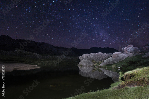 astro photo in the top of a the mountain