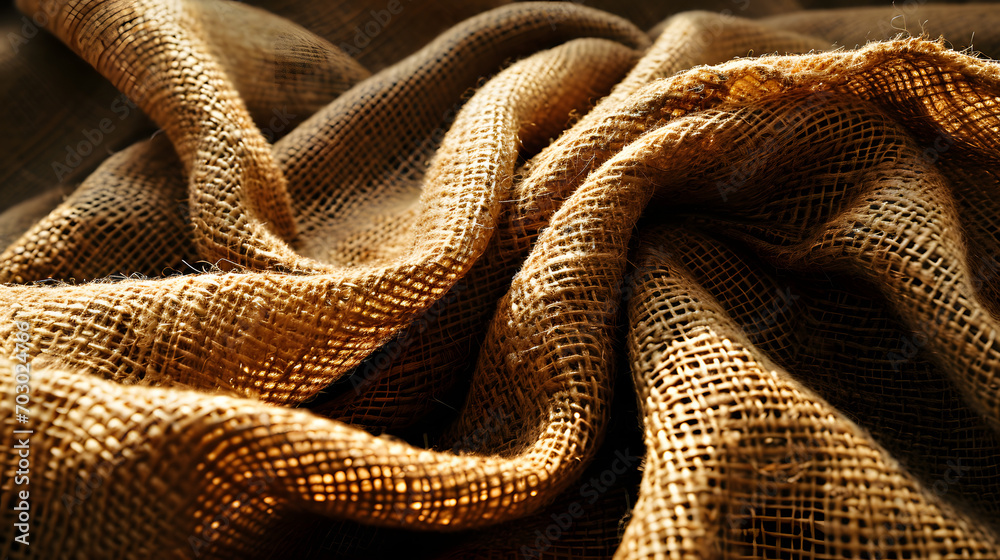 Texture background of old burlap fabric
Texture background of old burlap fabric