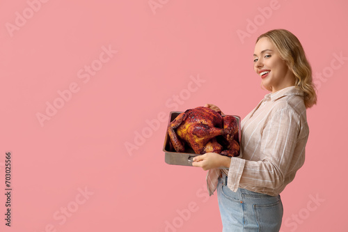 Beautiful young woman with ...