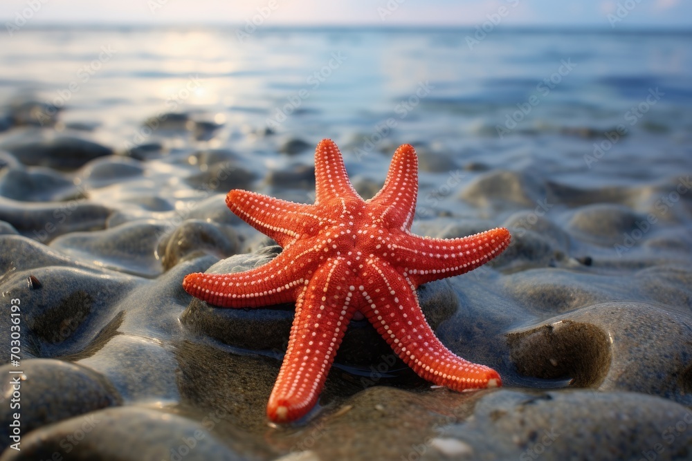 starfish on the beach Starfish on summer sunny beach at ocean background. Travel, vacation concepts starfish on the beach Starfish on summer sunny beach at ocean background. Travel, vacation concepts