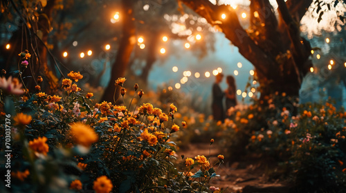 Whispers of Love in the Enchanted Garden © W R D Fernando