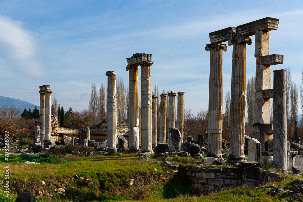 Temple of Aphrodite in Aphrodisias ancient city, Aydin, Turkey.