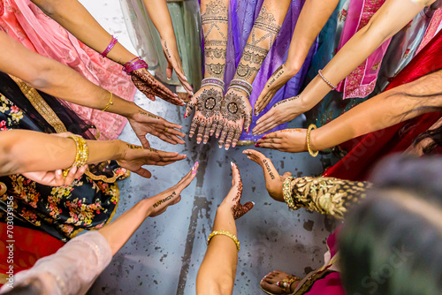 Indian bride s wedding henna mehendi mehndi hands close up