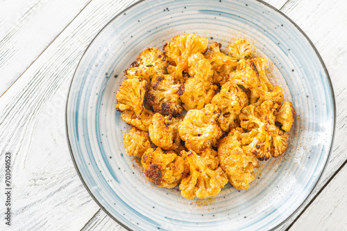 Garlic parmesan roasted cauliflower