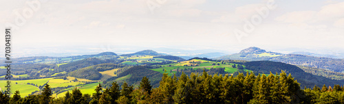 Fototapeta Naklejka Na Ścianę i Meble -  the landscape of the roehn in germany panorama