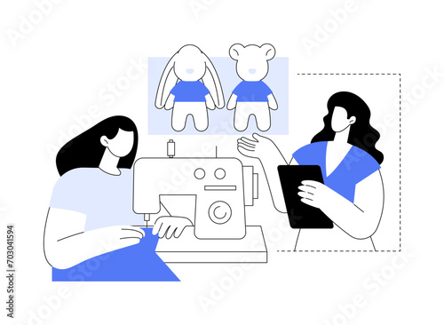 Creating unique toy design isolated cartoon vector illustrations.