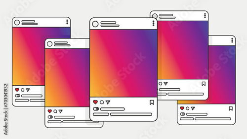 Modern Social Media Post Interface Design