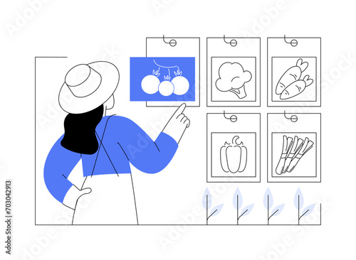 Seed supply isolated cartoon vector illustrations.