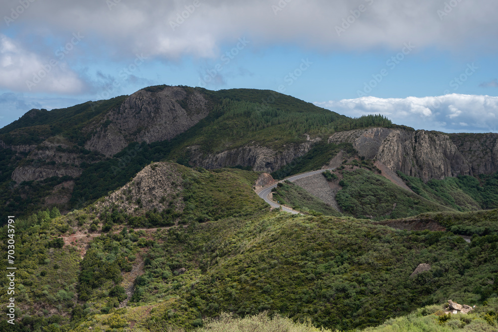 Garajonay, La Gomera, landscapes of La Gomera, mountain in La Gomera