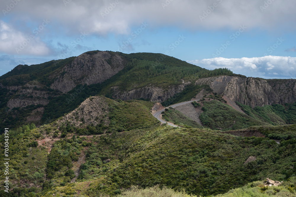 Garajonay, La Gomera, landscapes of La Gomera, mountain in La Gomera Garajonay, La Gomera, landscapes of La Gomera, mountain in La Gomera
