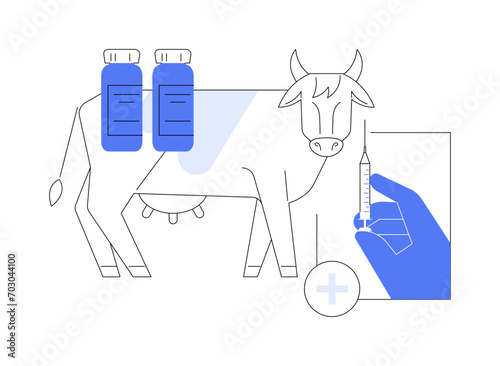 Veterinary drugs isolated cartoon vector illustrations.
