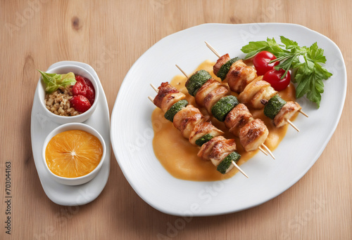 Delicious winter skewered fish cakes