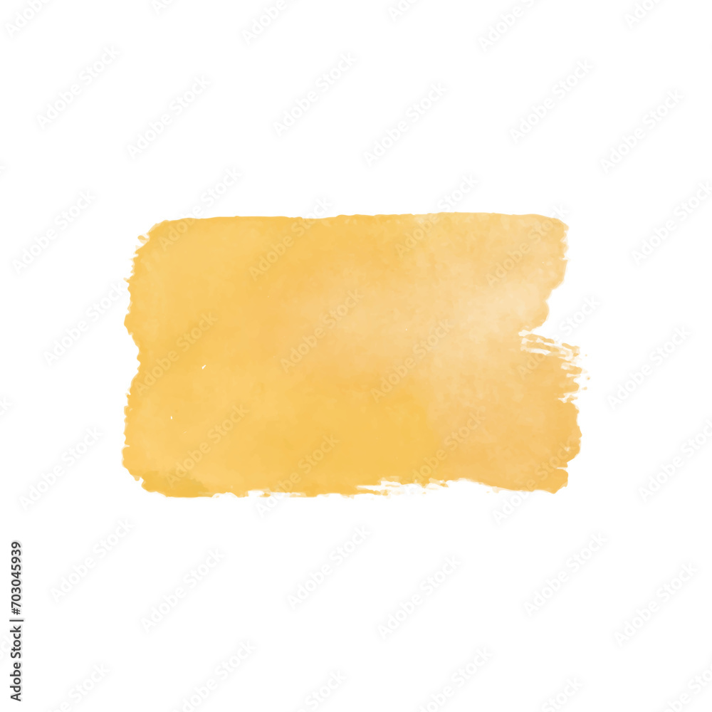 Abstract watercolor hand painted spot. watercolor design element. watercolor yellow background