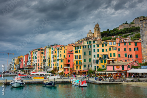 The colorful buildings of Portovenere, ligurian town in Italy