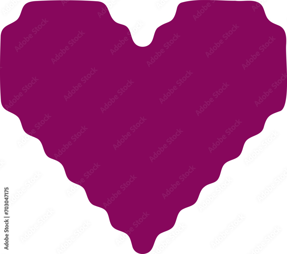 Heart silhouette pixel style vector illustration. Pixel heart Love symbol hand drawing stylized design element Heart silhouette pixel style vector illustration. Pixel heart Love symbol hand drawing stylized design element