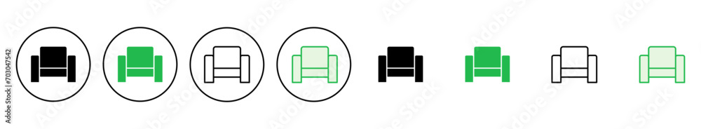 Sofa icon set. sofa icon illustration Sofa icon set. sofa icon illustration