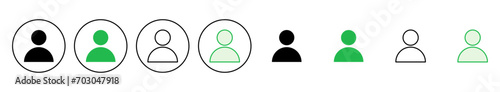People icon set. person icon vector. User Icon vector. team symbols photo