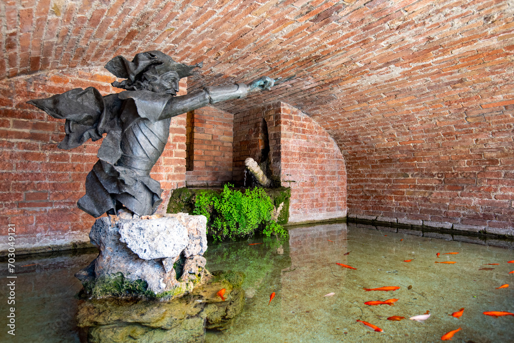 Fototapeta premium San Francesco Fountain - Siena - Italy
